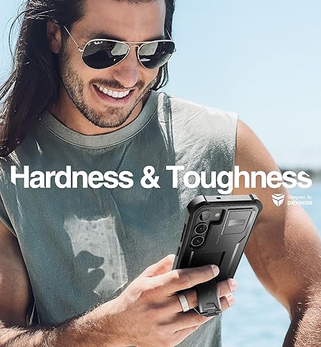 Miniatura 5 de Dexnor Funda de cuerpo completo para Samsung Galaxy S23 Plus 5G6.6 pulgadas, marco frontal extra, protección de grado militar, protector de pantalla