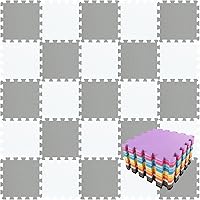 Vista 22 de qqpp Alfombrillas de Espuma EVA de Goma con 18 Piezas Entrelazadas tipo Rompecabezas - Alfombra de Juego para Bebé para Jugar Alfombrilla de Blanco