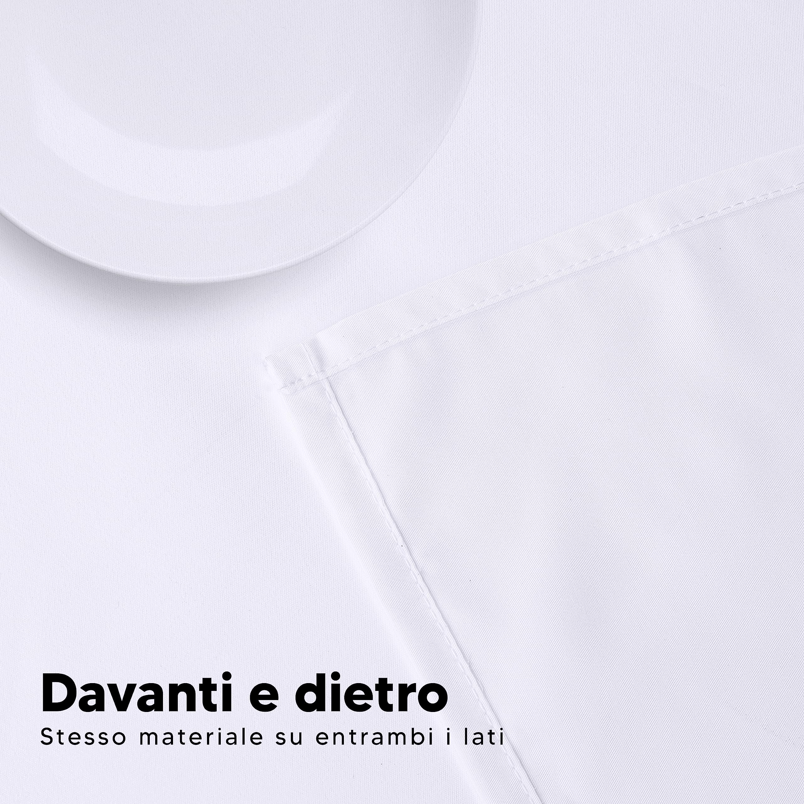 Utopia Kitchen Tovaglia Antimacchia - 150 x 300 cm (Confezione da 2, Bianco) Lavabile in Lavatrice Copritavolo - Ottimo per Feste, Eventi, Matrimoni e Ristoranti (59 x 118 Pollici)