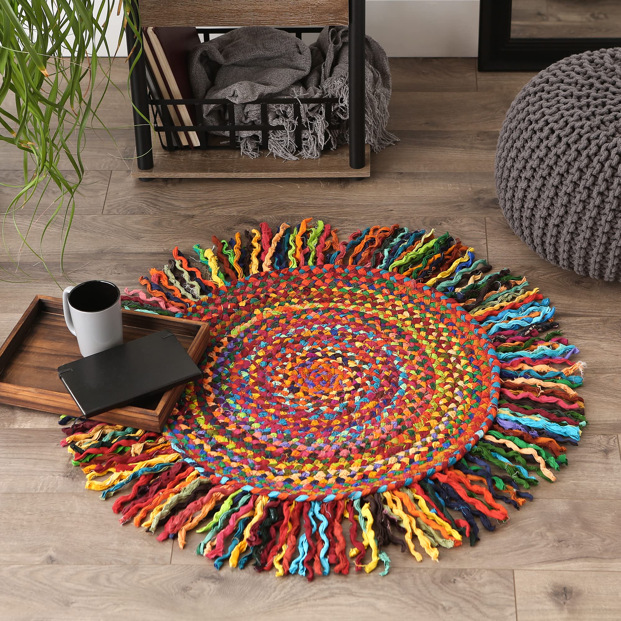 Amazon.com: DII Chindi Home Collection Handwoven Multicolor Area