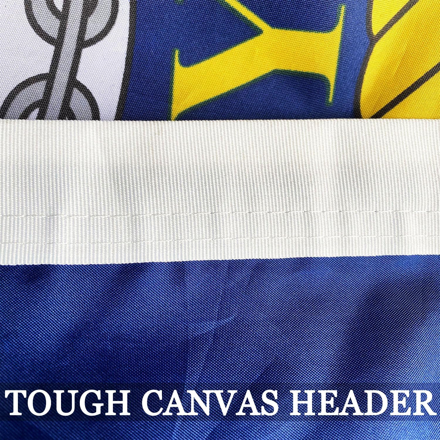 Navy Emblem Flag Double Sided 3x5 Outdoor- 3 Ply 240D Heavy Duty- 3x5 Navy Outdoor Banner Flag- Brass Grommets & 4 Rows Stitched - Image 7