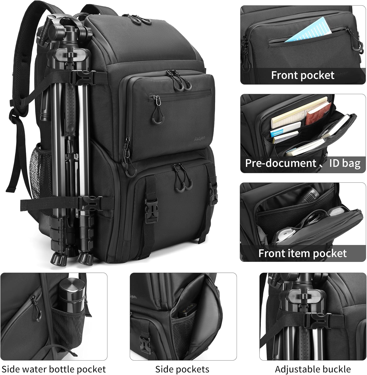 Rabjen DJ Backpack for Club Gigs, DJ Mixer Case Compatible with Pioneer DDJ-SR2, Pioneer DDJ-FLX6-GT, RANE ONE, and More Equipment - Image 3