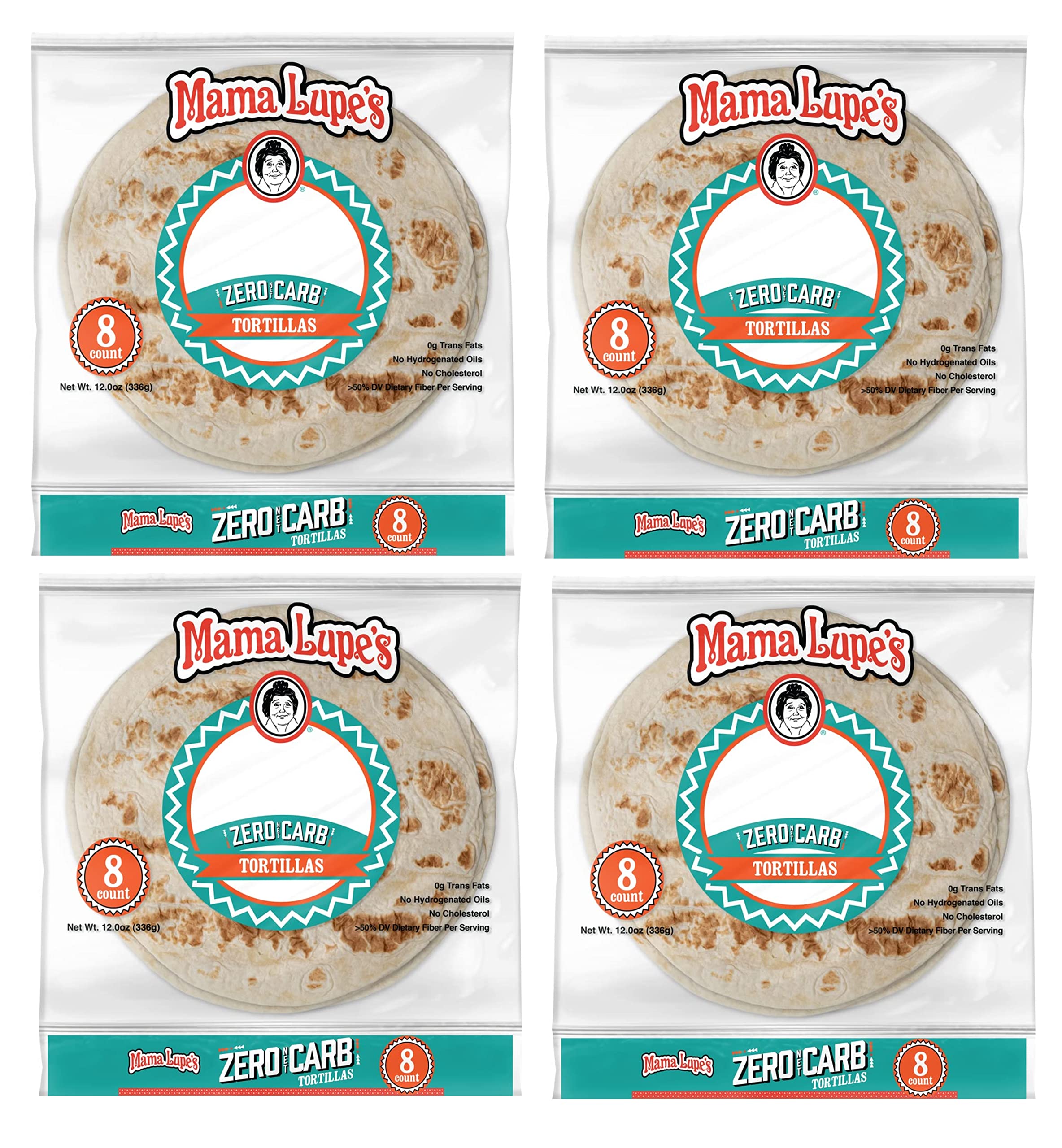 Mama Lupe Zero Carb Tortillas 12oz. - 8ct - Plus Delicious Select Goodness Recipes! 4 Pack