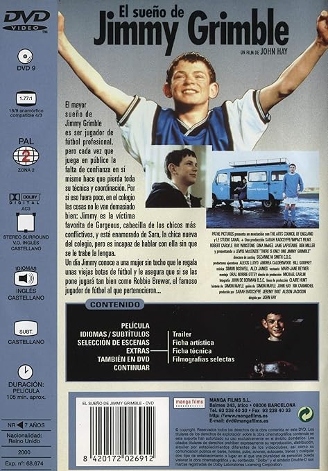 EL SUEÑO DE JIMMY GRIMBLE: Amazon.es: Películas y TV