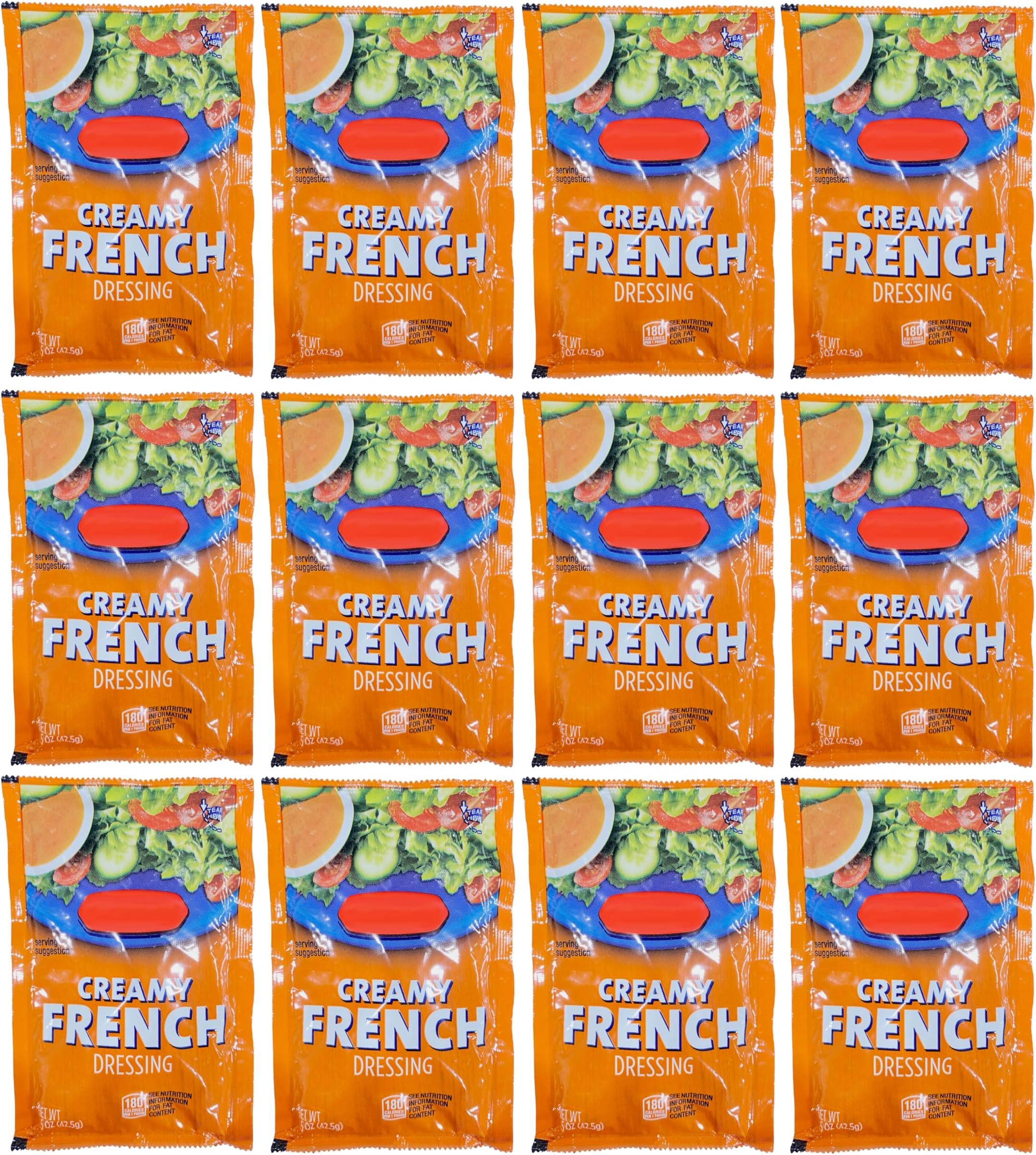 Dressing Packets 1.5 oz. | Pack of 12 | (Creamy French)