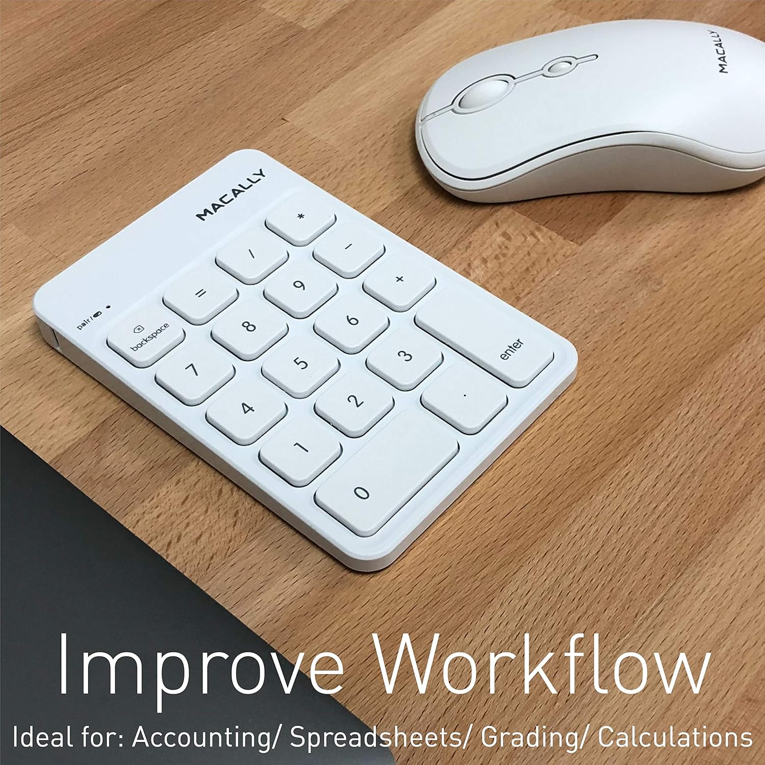Suреr Chеар 🛒 Macally Bluetooth Number Pad and Mouse for Laptop Combo - Rechargeable Wireless Numeric Keypad for Laptop with Quiet Slim 10 Key for Mac and Windows and Portable Laptop Mouse Set Nеw Prоduсt Macally Bluetooth Number Pad and Mouse for Laptop Combo - Rechargeable Wireless Numeric Keypad for Laptop with Quiet Slim 10 Key for Mac and Windows and Portable Laptop Mouse Set