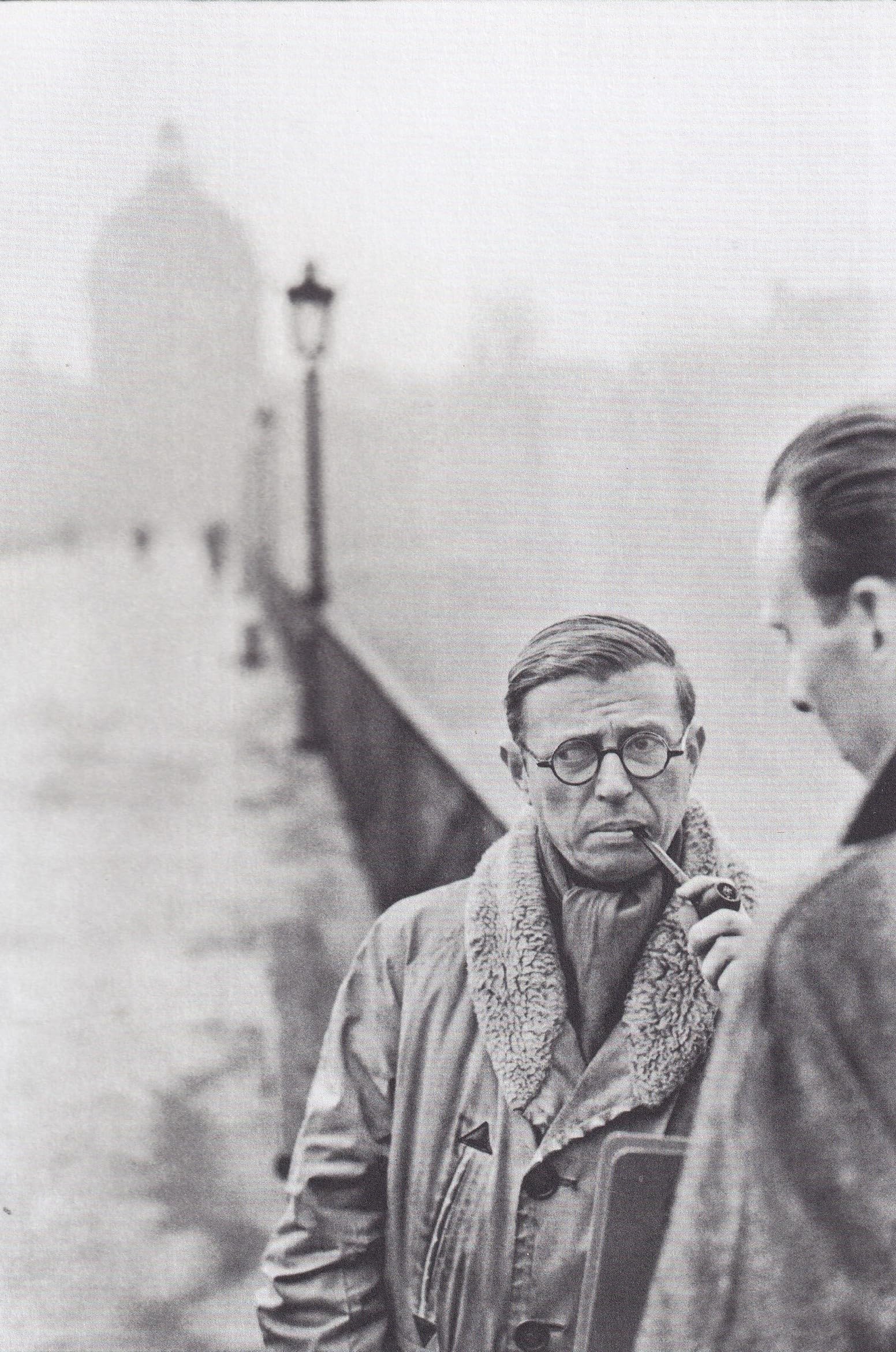 Jean-Paul Sartre, Paris, 1946 - Miniature Poster/Book Clipping
