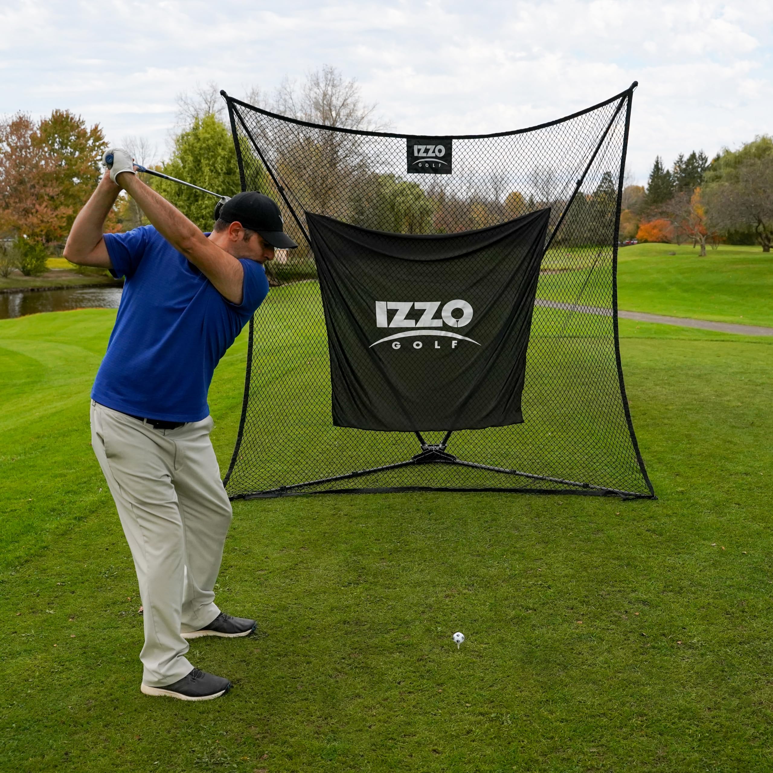 Amazon.com: Izzo Ez-Up Golf Practice Hitting Net (8 ft x 8 ft