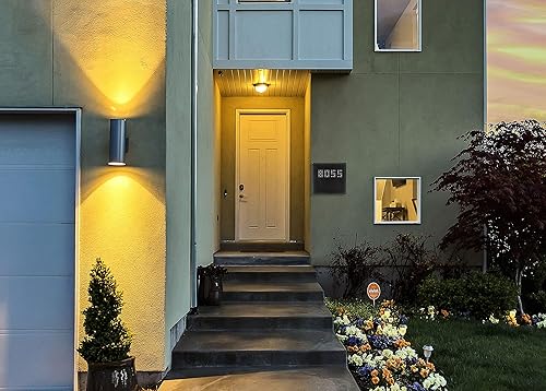 Miniatura 4 de PEELCO Buzón decorativo con cerradura números de diseño o nombres en estos buzones residenciales acero inoxidable galvanizado resistente al óxido y