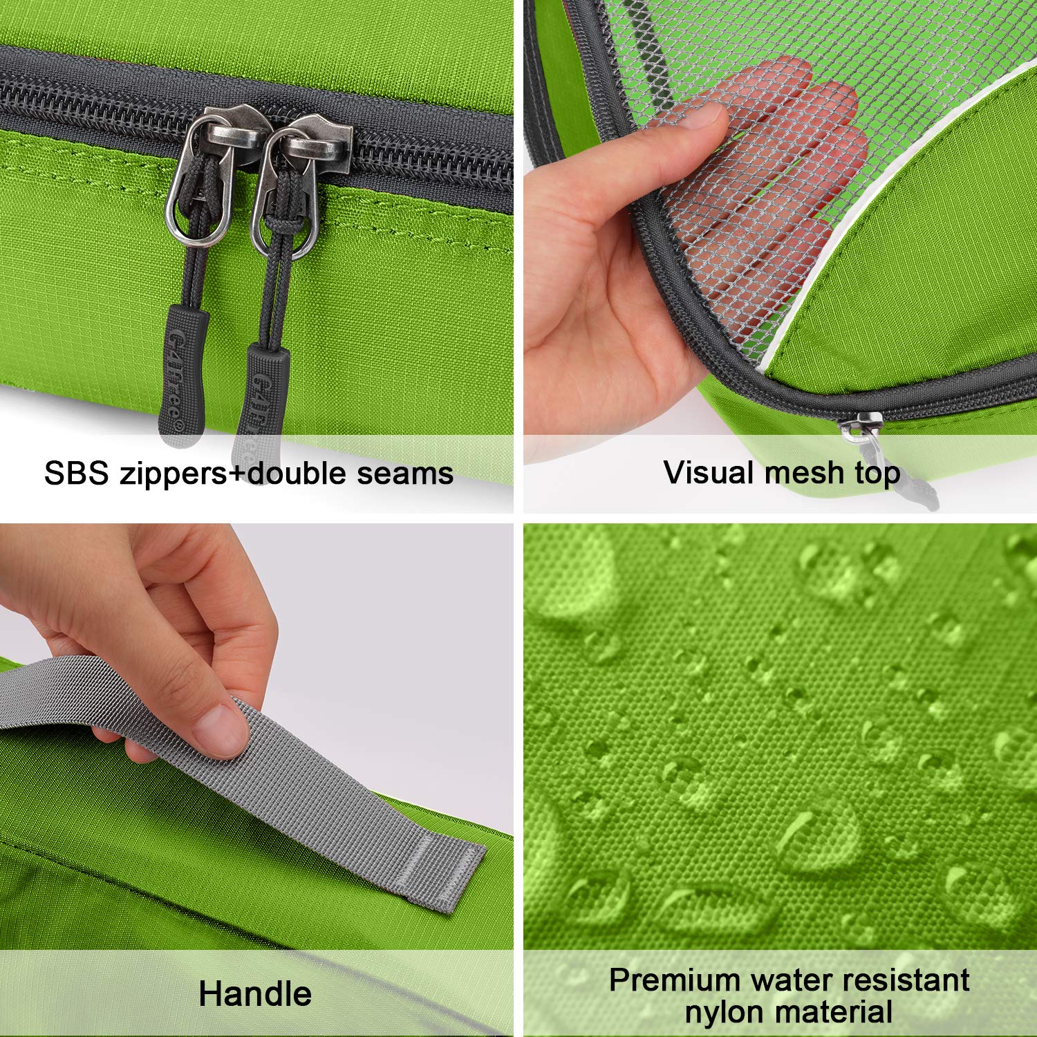 Set Di 3/6/7 Cubi Organizzatori Per Valigia - G4Free, Leggeri, Con Cerniere, Per Viaggi - Foto 2