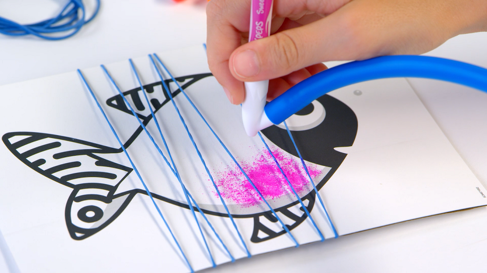 MAPED Creativ-Blowpen Art Aérographes pour Créer des Effets Incroyables-Activité String'Art-Transforme tes Feutres en Spray-Loisirs Créatifs pour Enfants dès 5 ans, 846710