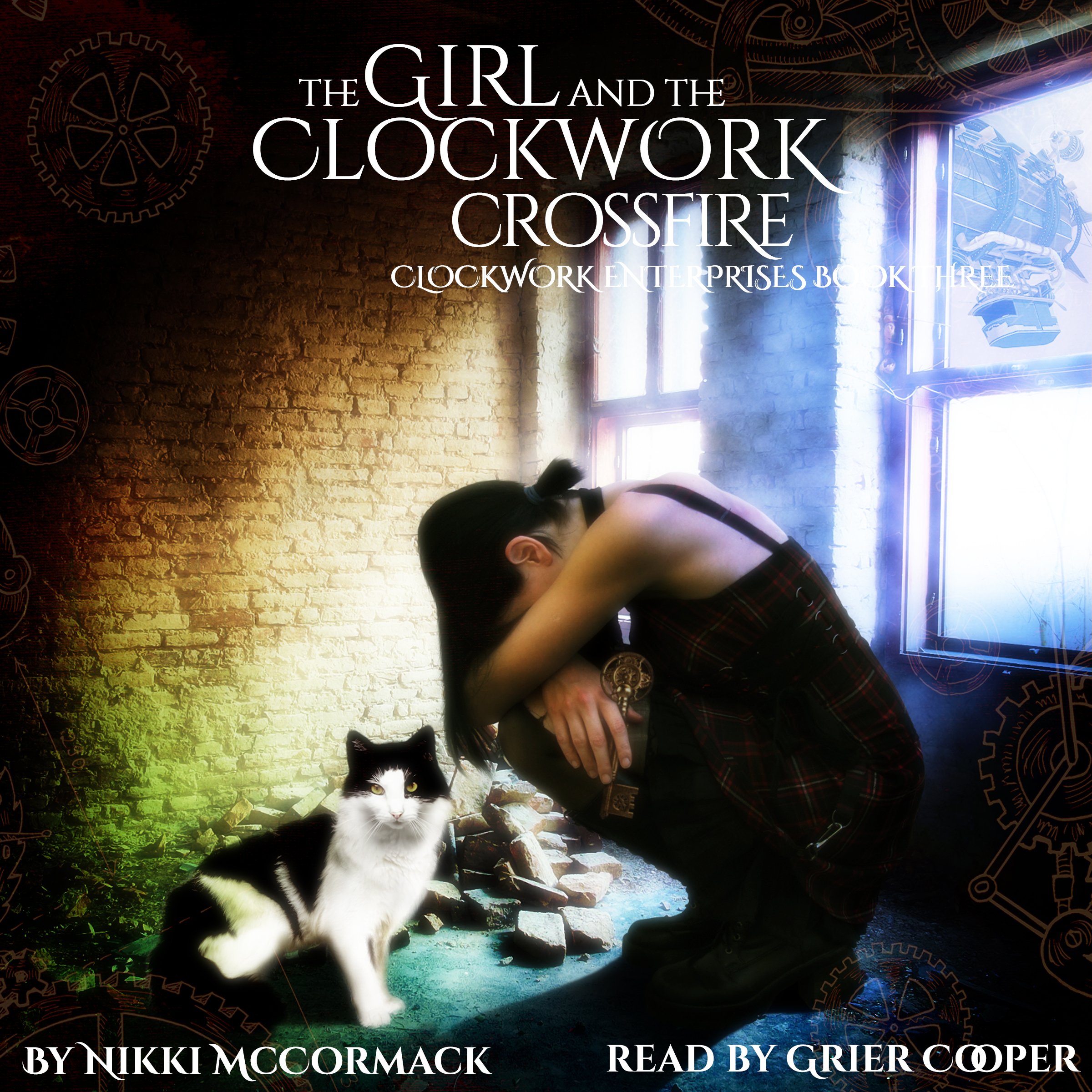 Cover art for The Girl and the Clockwork Crossfire