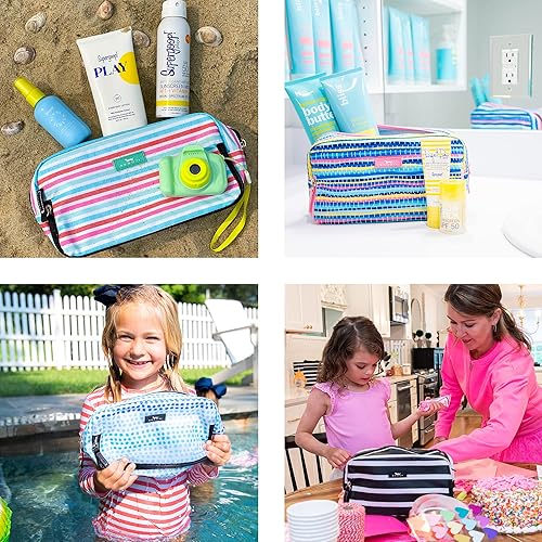 Miniatura 5 de SCOUT Bolsa de 3 vías  Bolsa de maquillaje de viaje y neceser para mujer con tres compartimentos con cremallera  Se mantiene en posición vertical,