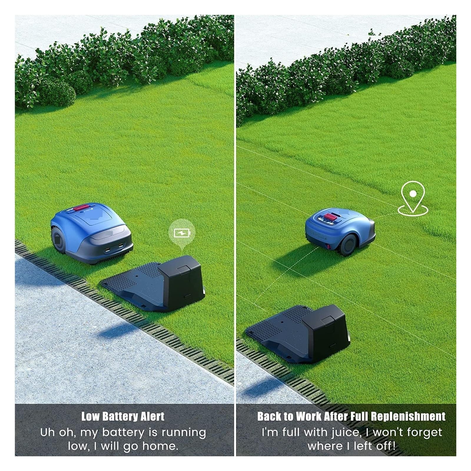 Cortadora De Césped Completamente Automática Corte Alta Eficiencia Ruta Planificación del Teléfono Móvil Robot Cortador Jardín Tareas De Corte Sin Esfuerzo En El Jardín(WiFi+4G)