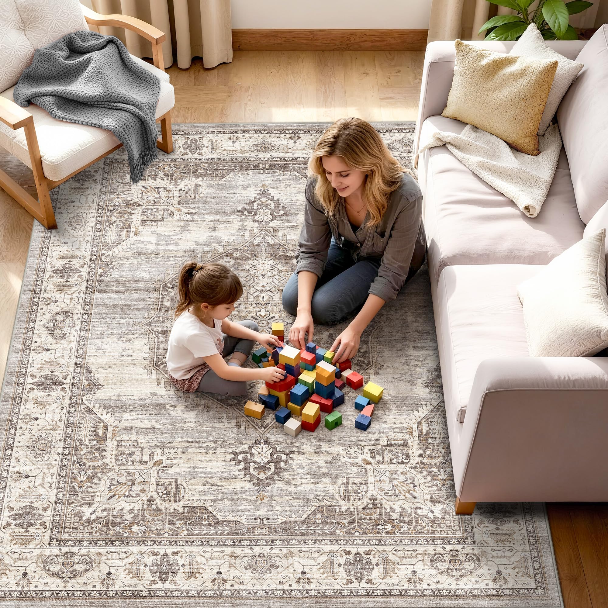Amazon.com: Washable Area Rugs 4x5 Entryway: Soft Ultra Thin Low