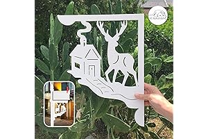 Rustic Deer Silhouette Mailbox Bracket