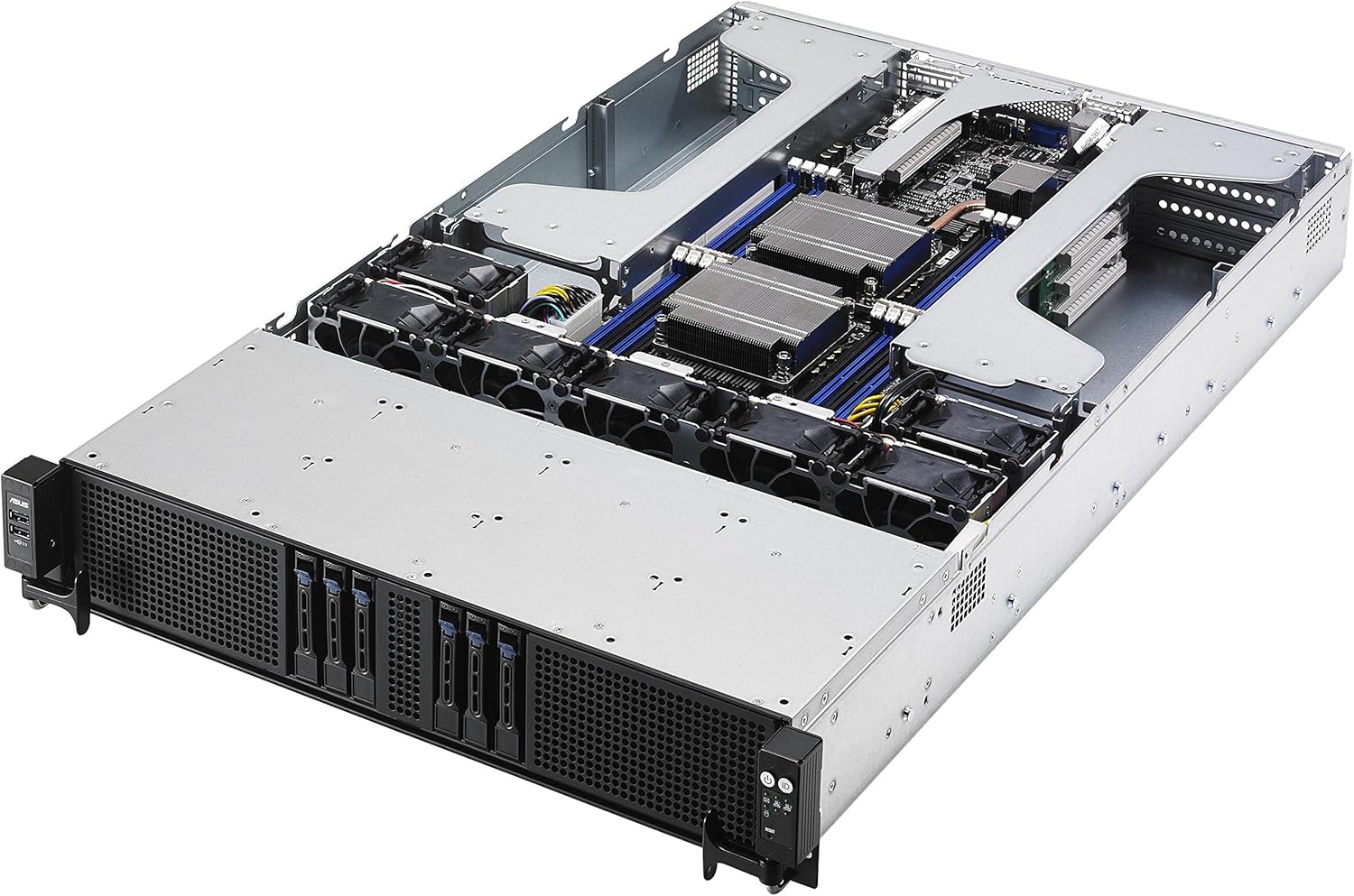 ASUS 90SV026A-M02LE0 Dual LGA2011-v3 Intel C612 PCH0 DDR4 2U Rackmount Server Barebone System