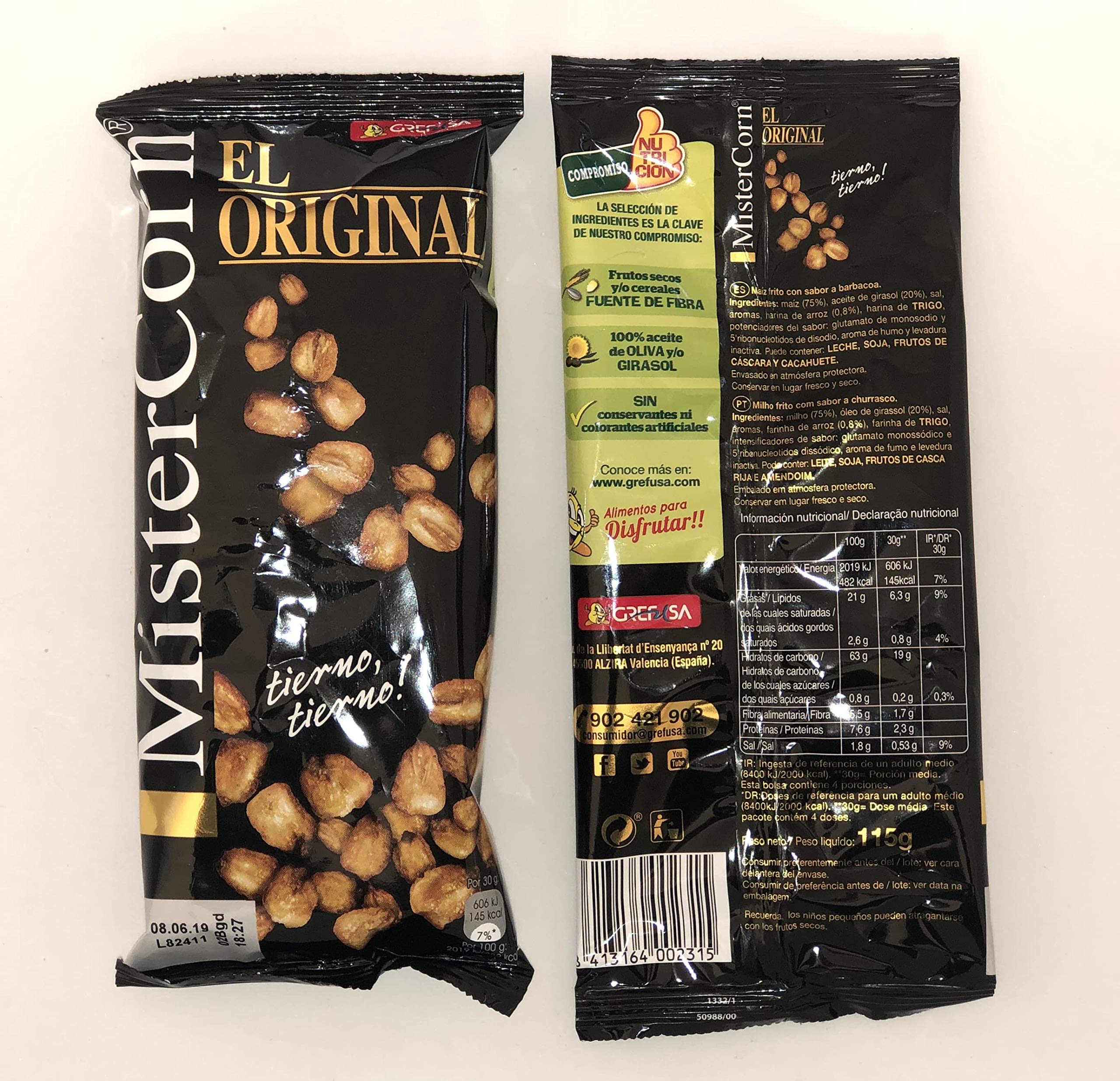 Mister Corn Original GREFUSA Bolsa [Pack 18 x 115 g]