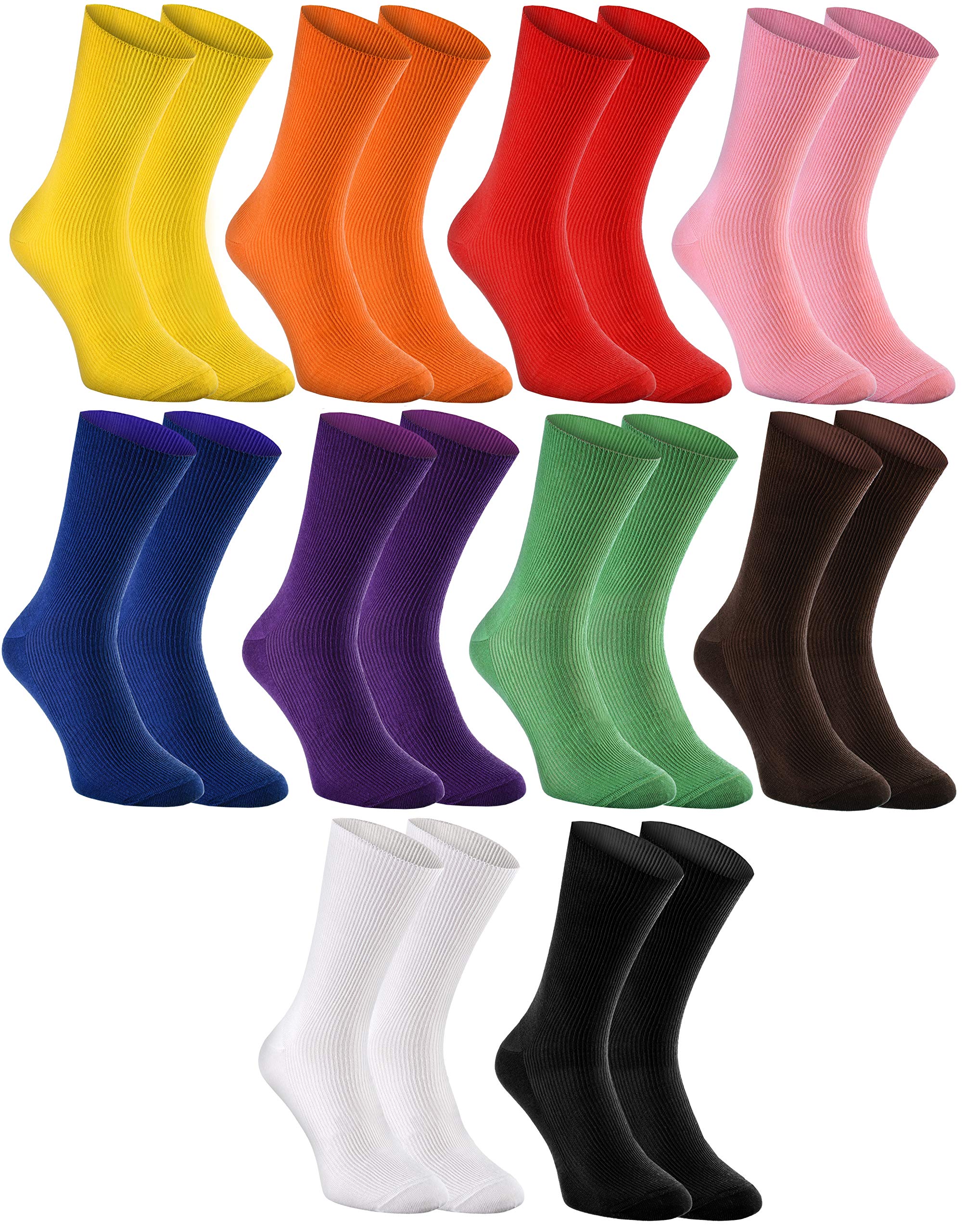 Rainbow Socks - Femme Homme Chaussettes Antibactériennes Diabetiques