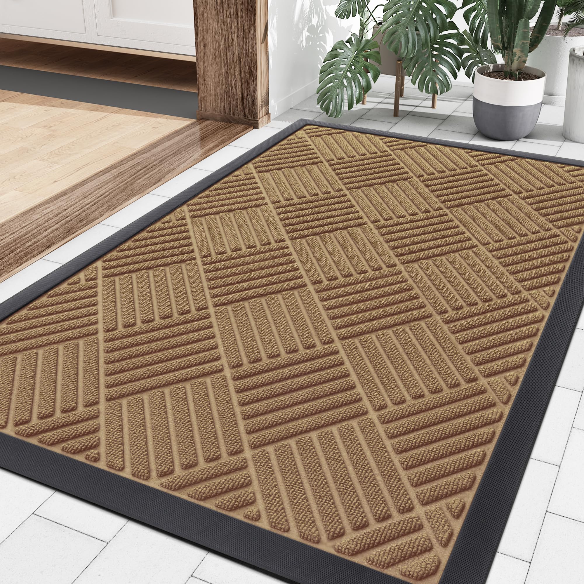 Smiry Front Door Mat - Durable Outdoor Doormat -17