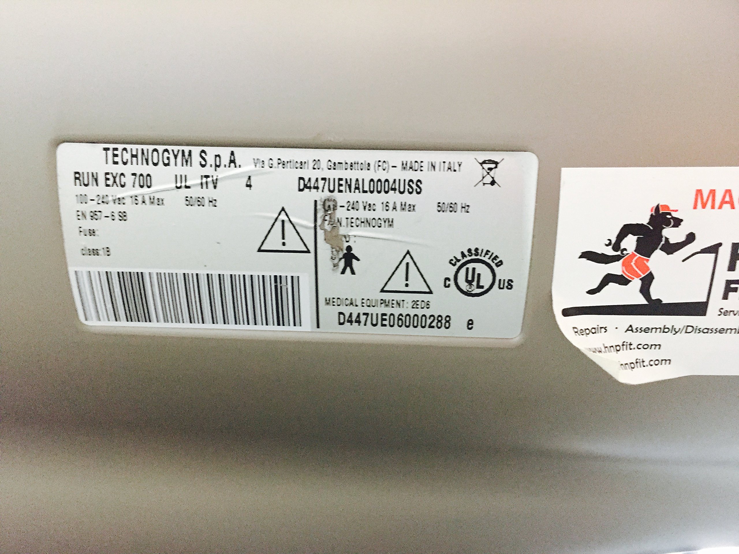 excite run 700 technogym