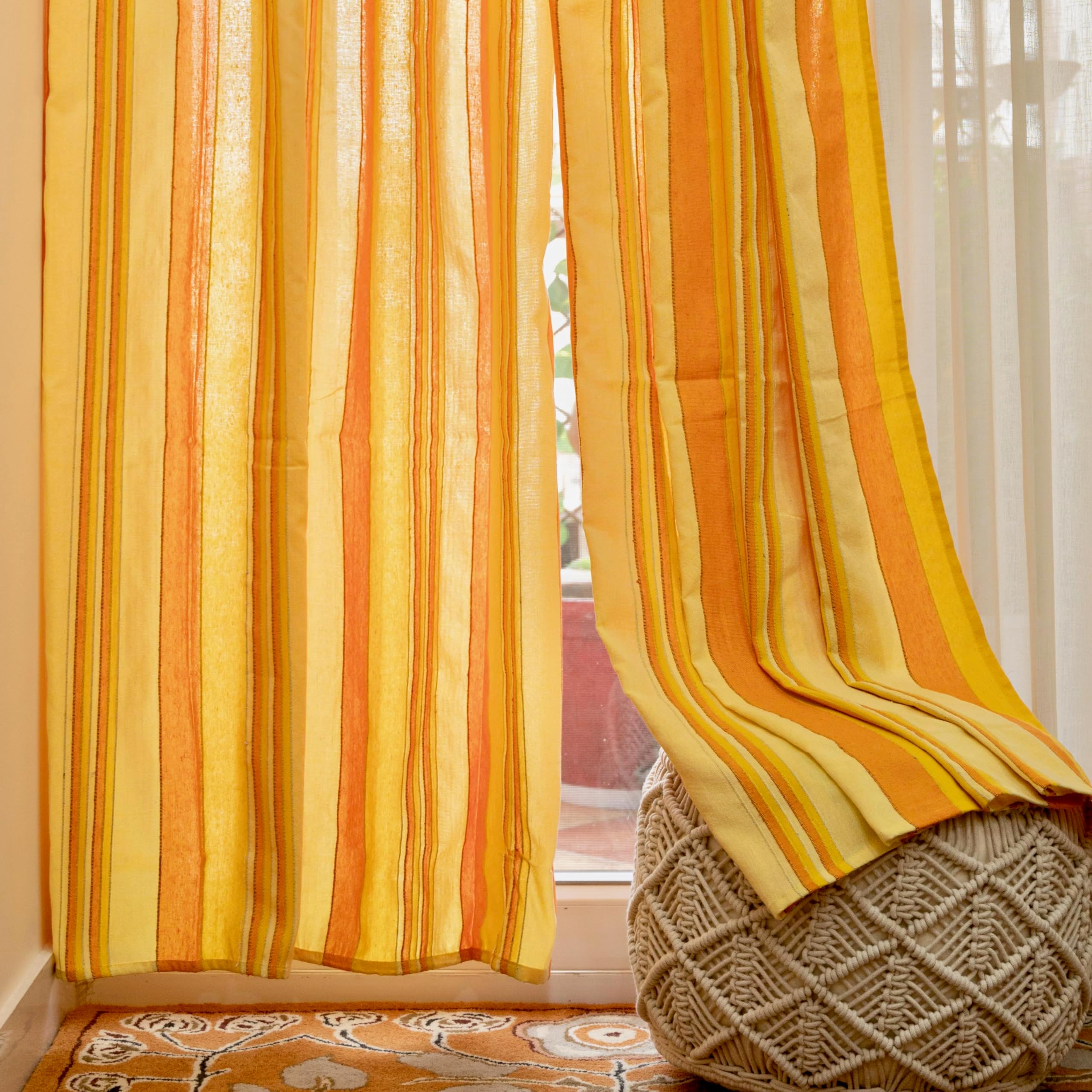 Handloom Cotton Window Curtains