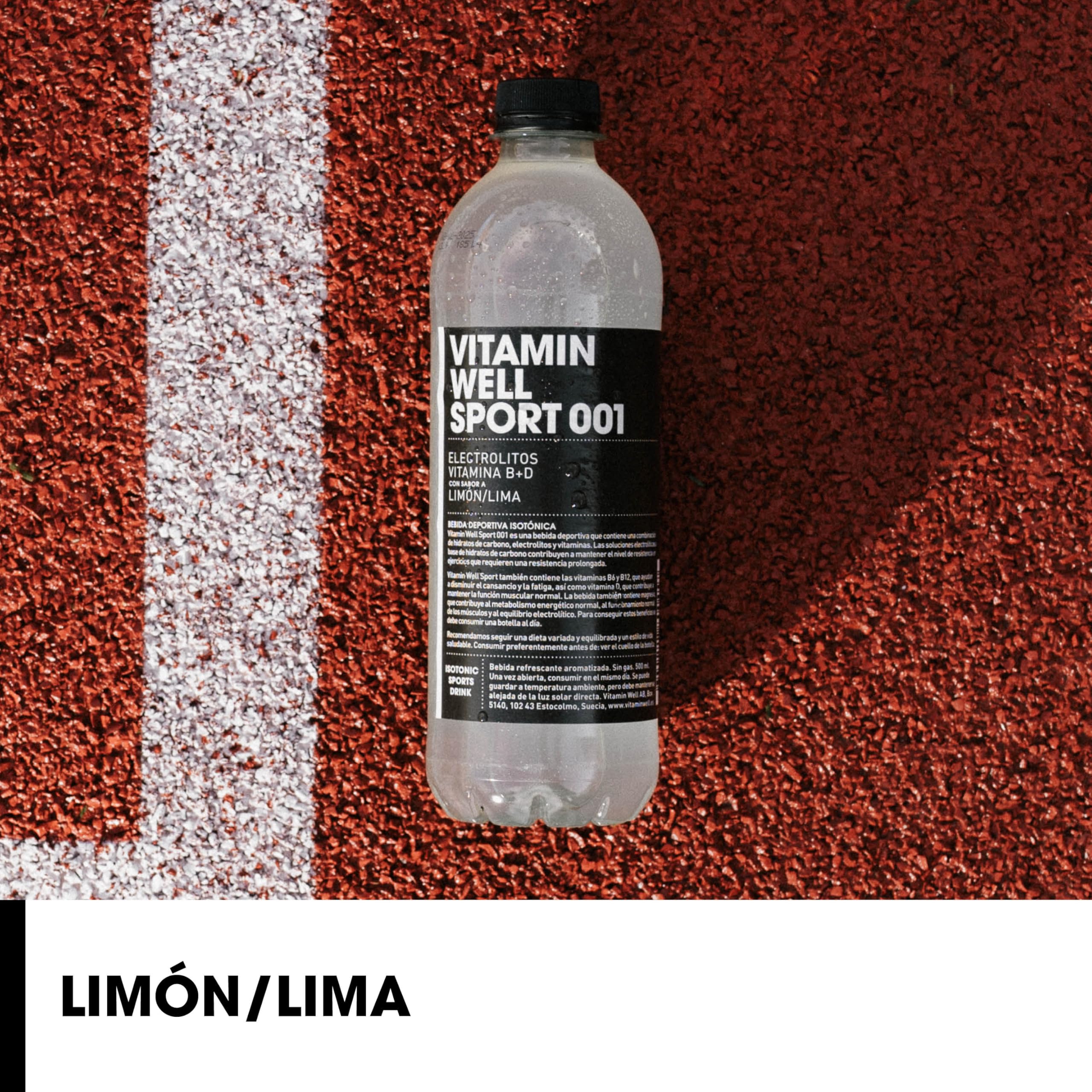 Vitamin Well - Enriquecido con Vitaminas D y B, Magnesio, Zinc, Sabor Limón-Lima Reload & Sport 001 (12 x 500ml)