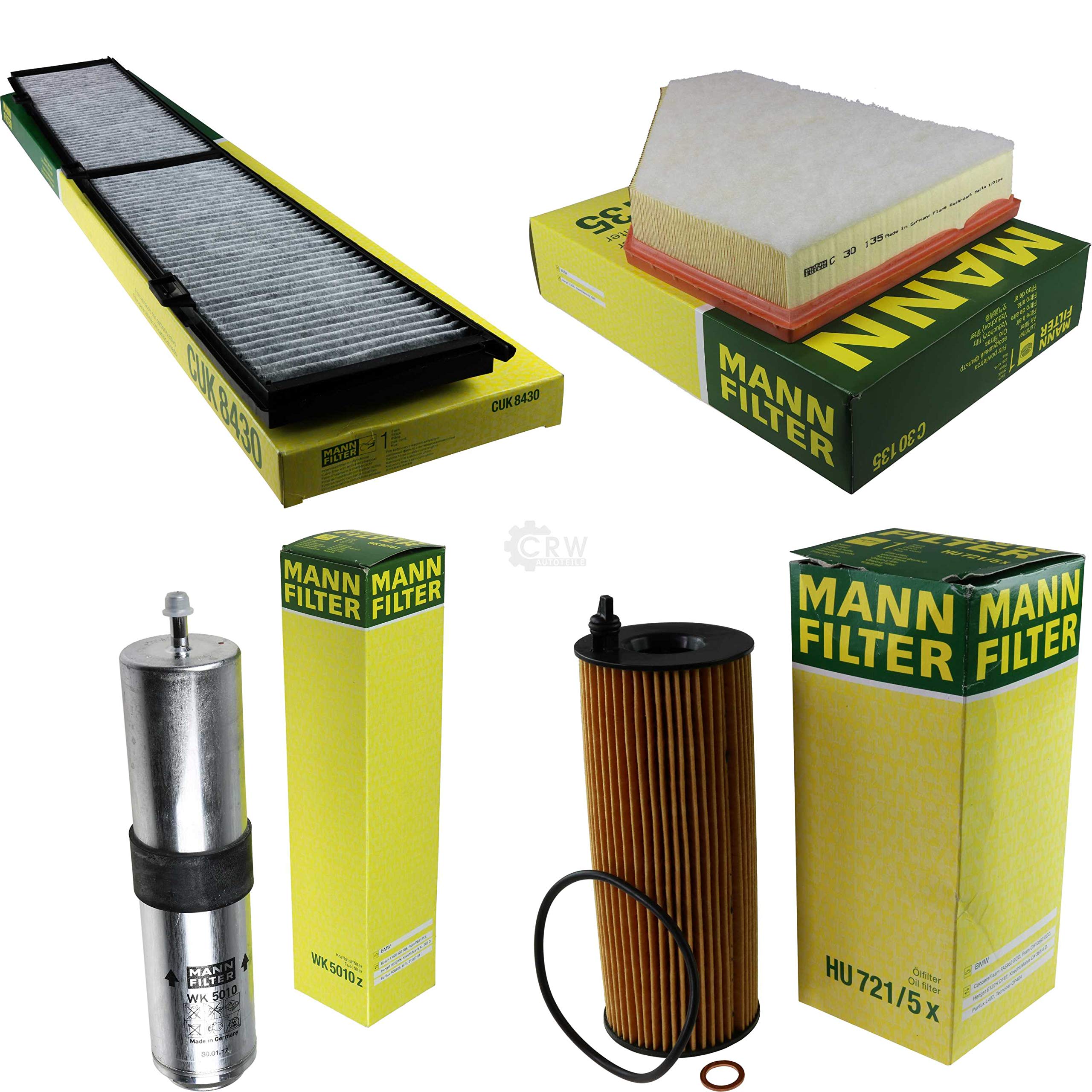 Mann-FILTER - Juego de inspección de filtro de combustible, filtro de aire, filtro de aceite