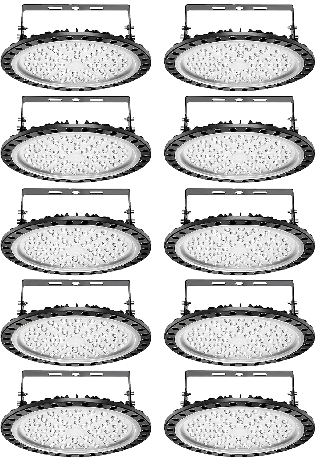 Viugreum 300W UFO LED High Bay Light 30000LM 6500K Daylight White LED Warehouse Lighting IP65 Waterproof Commercial Bay