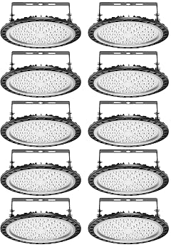 Viugreum 300W UFO LED High Bay Light 30000LM 6500K Daylight White LED Warehouse Lighting IP65 Waterproof Commercial Bay