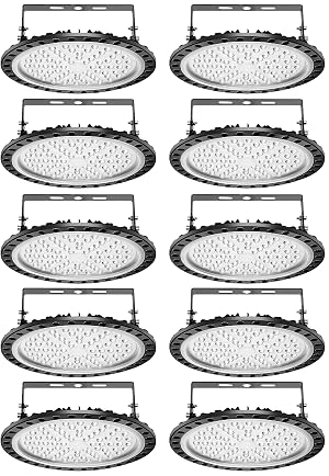 Viugreum 300W UFO LED High Bay Light 30000LM 6500K Daylight White LED Warehouse Lighting IP65 Waterproof Commercial Bay