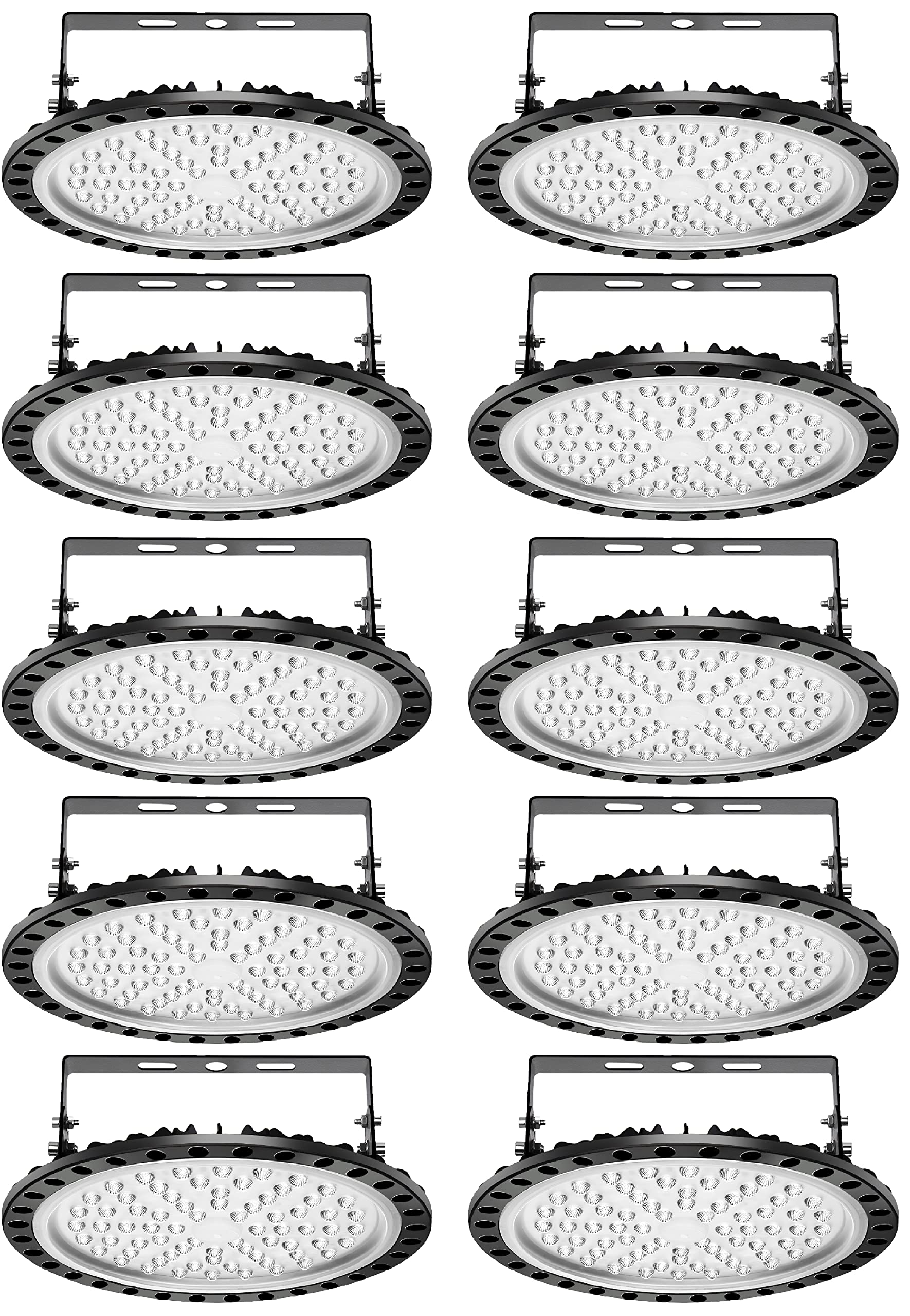 Viugreum 300W UFO LED High Bay Light 30000LM 6500K Daylight White LED Warehouse Lighting IP65 Waterproof Commercial Bay