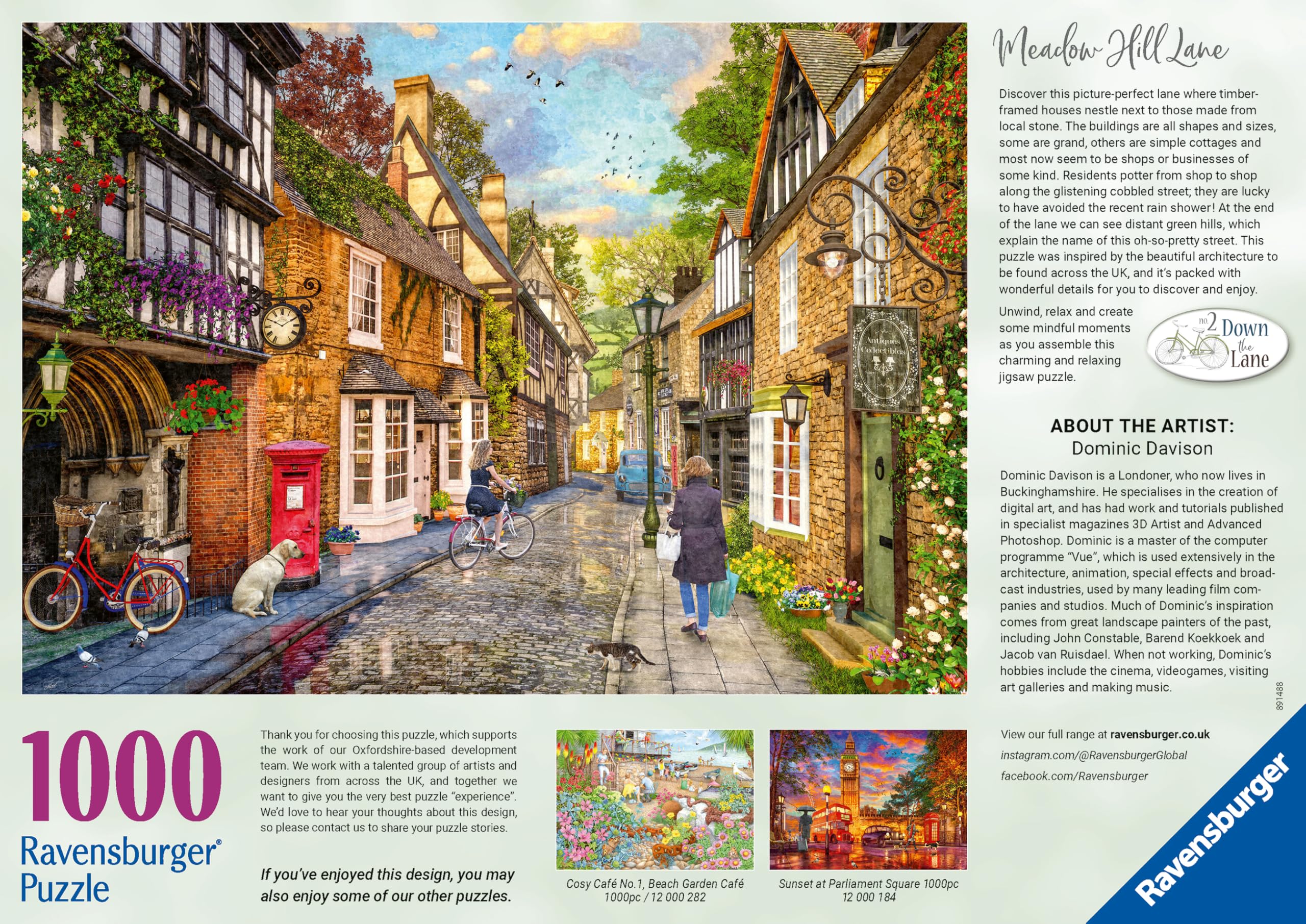 Ravensburger Medow Hill Lane Jigsaw Puzzle - 1000 Pieces For Adults & Teens, 70x50cm - View #11
