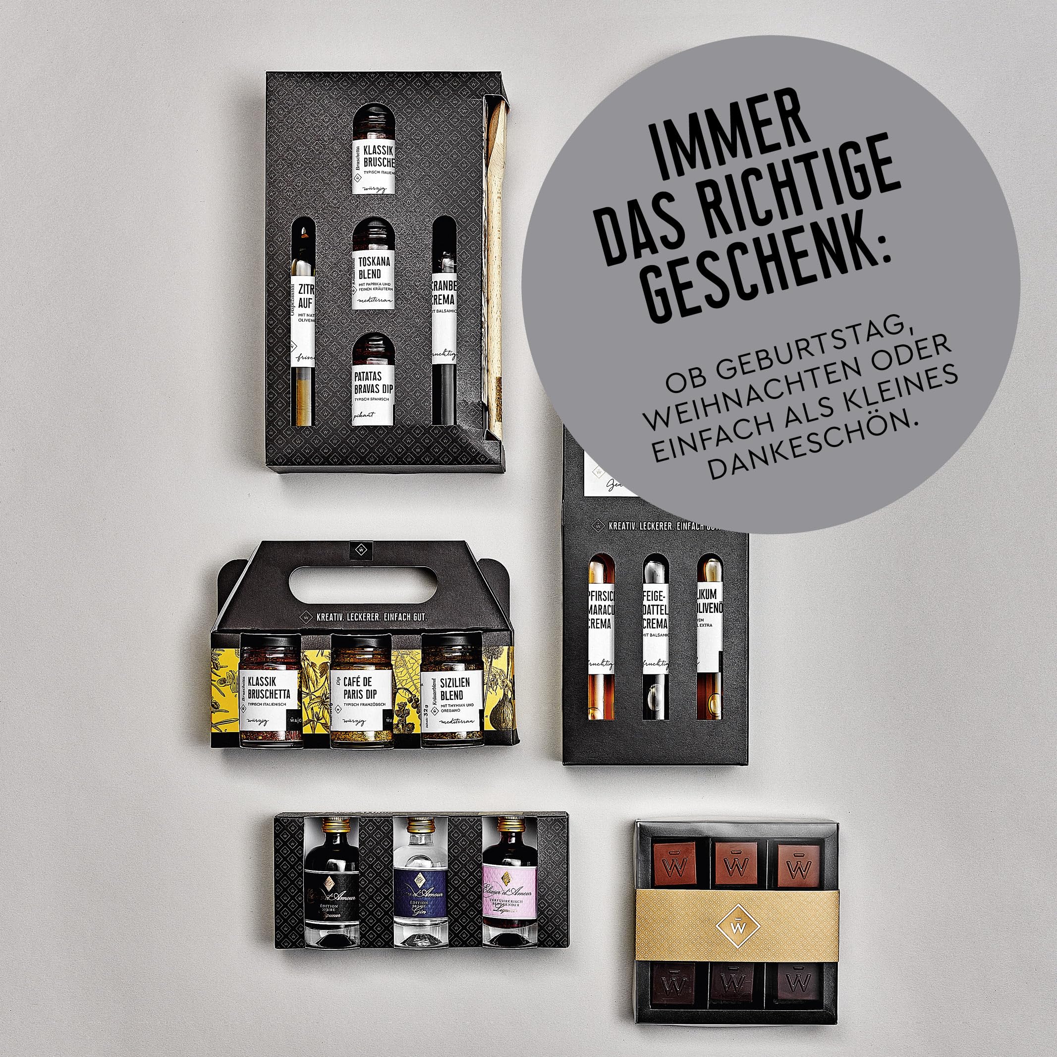 WAJOS Geschenkset für Grillmeister: BBQ-Saucen, Öl, Grillgewürze & mehr - Grill Geschenke für Männer - Inkl. Grillrezepten