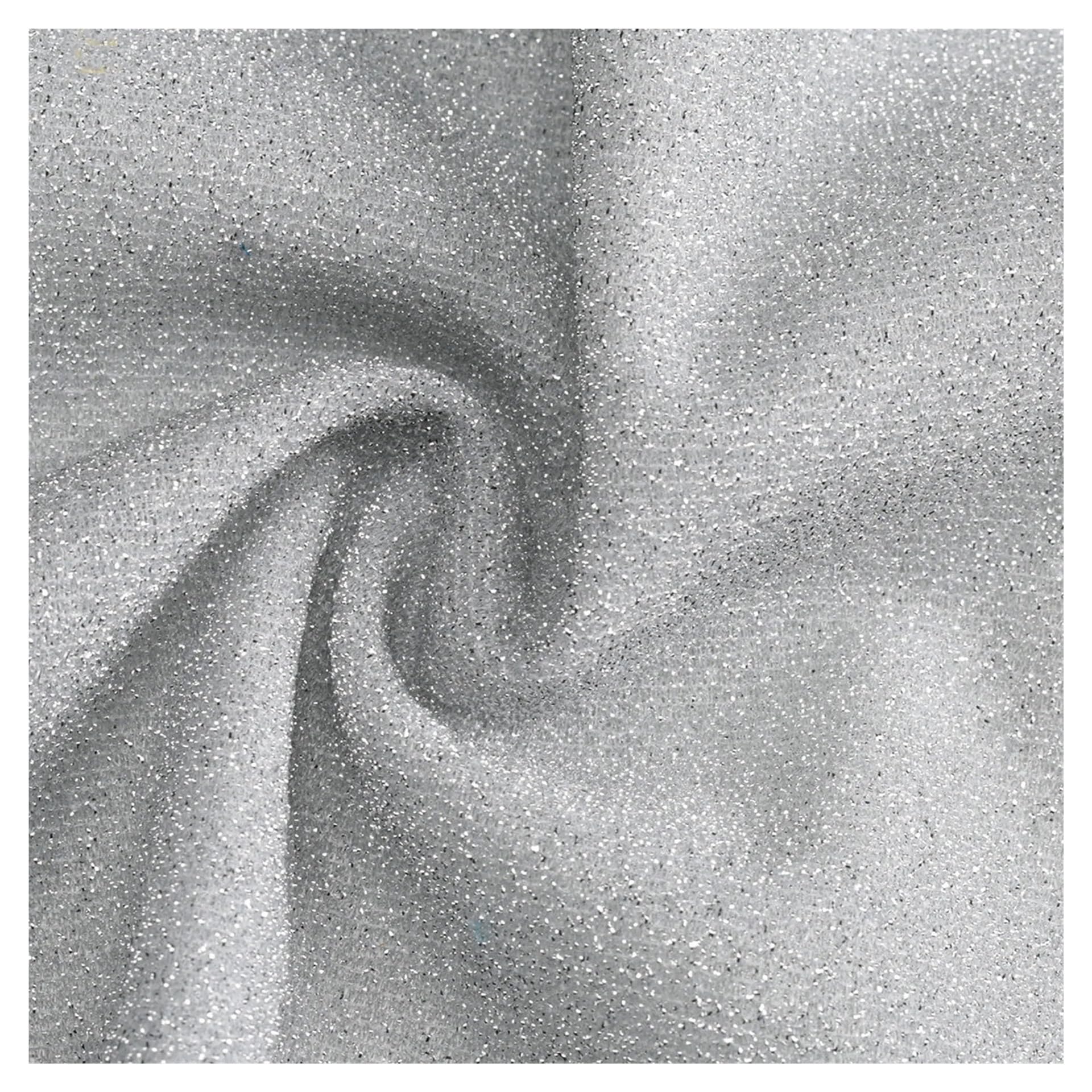 Tissu polyester pailleté haut de gamme et scintillant 2m