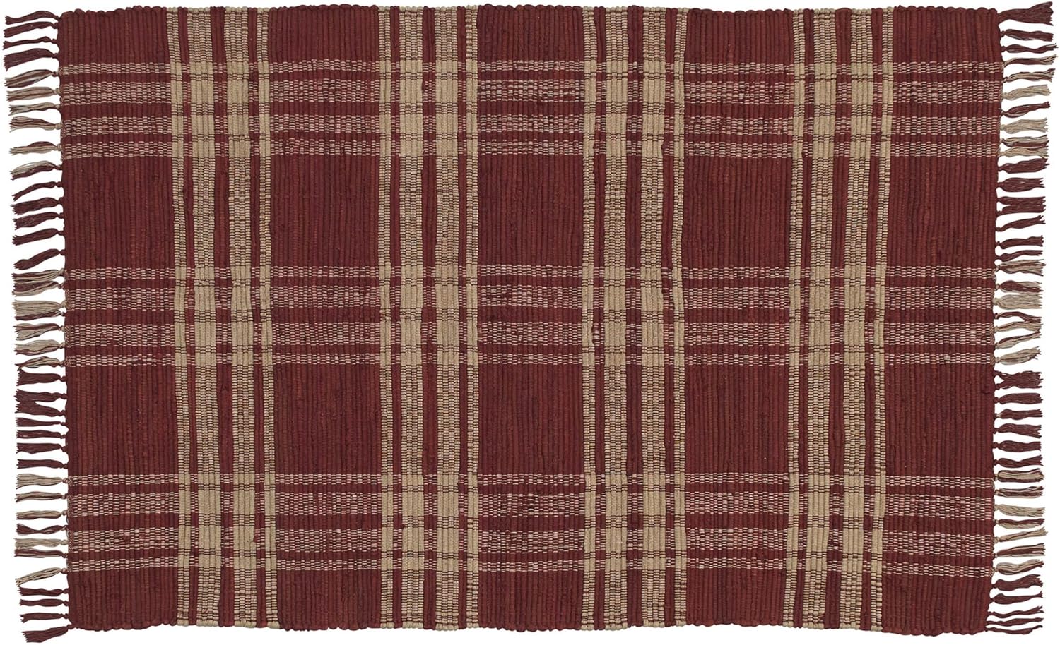 Park Designs 315-26K Sturbridge Rag Rug, 36" x 60", Wine
