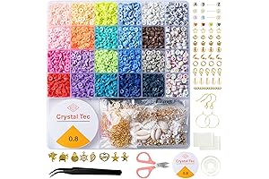 Hoewina 5040 Pieces Clay Beads for Bracelets Making