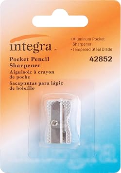 Integra Aluminum Pocket Sharpener, Steel, Silver (ITA42852)