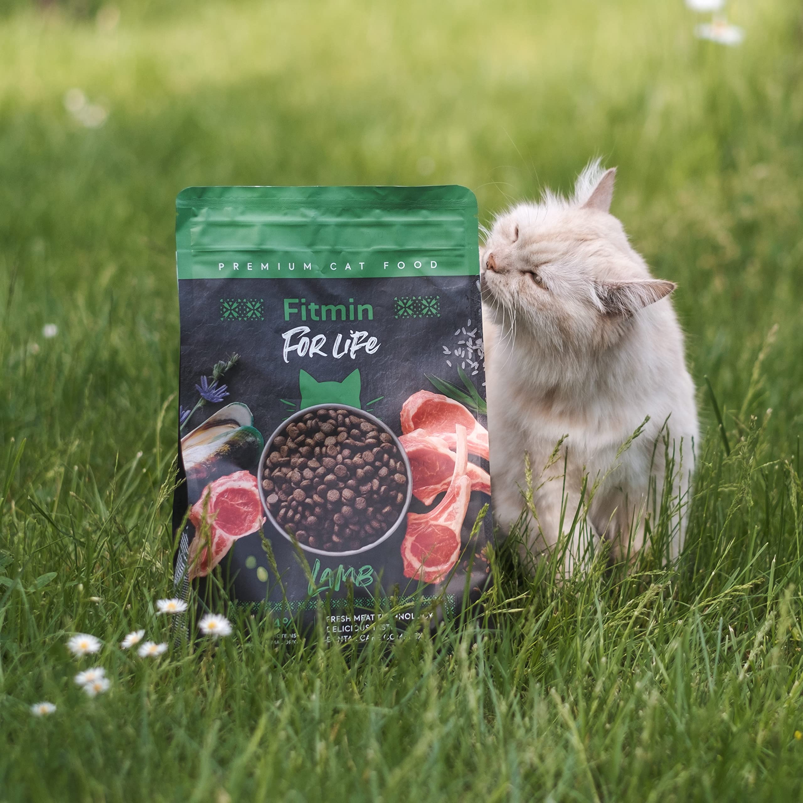 Fitmin for Life Adult Cat - Lamb | Trockenfutter für Katzen | Alleinfutter für kastrierte Erwachsene Katzen | Komplettfutter für Katzen | Neues Rezept | 8 kg