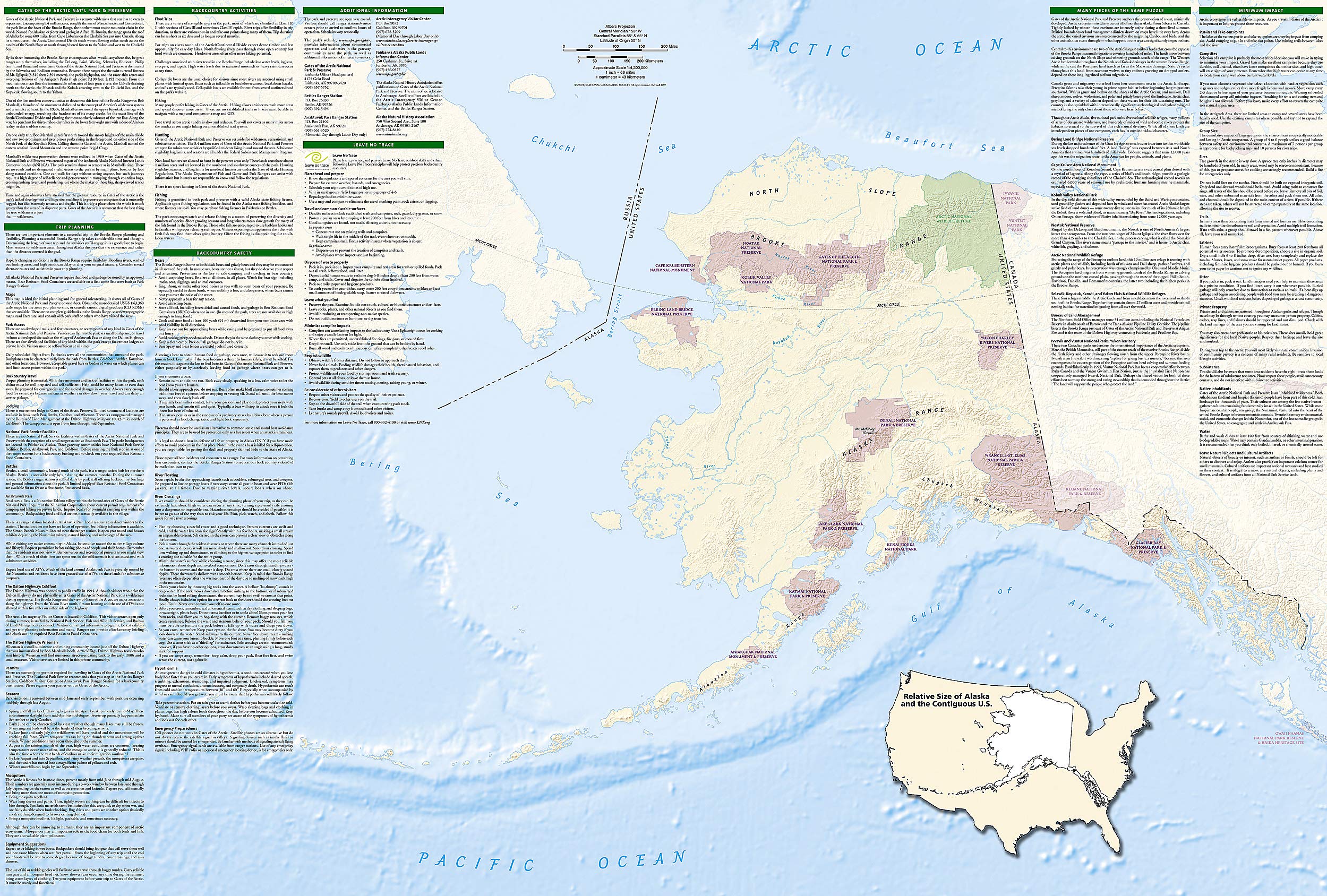 Gates of the Arctic National Park and Preserve Map (National Geographic Trails Illustrated Map, 257) - Image 5
