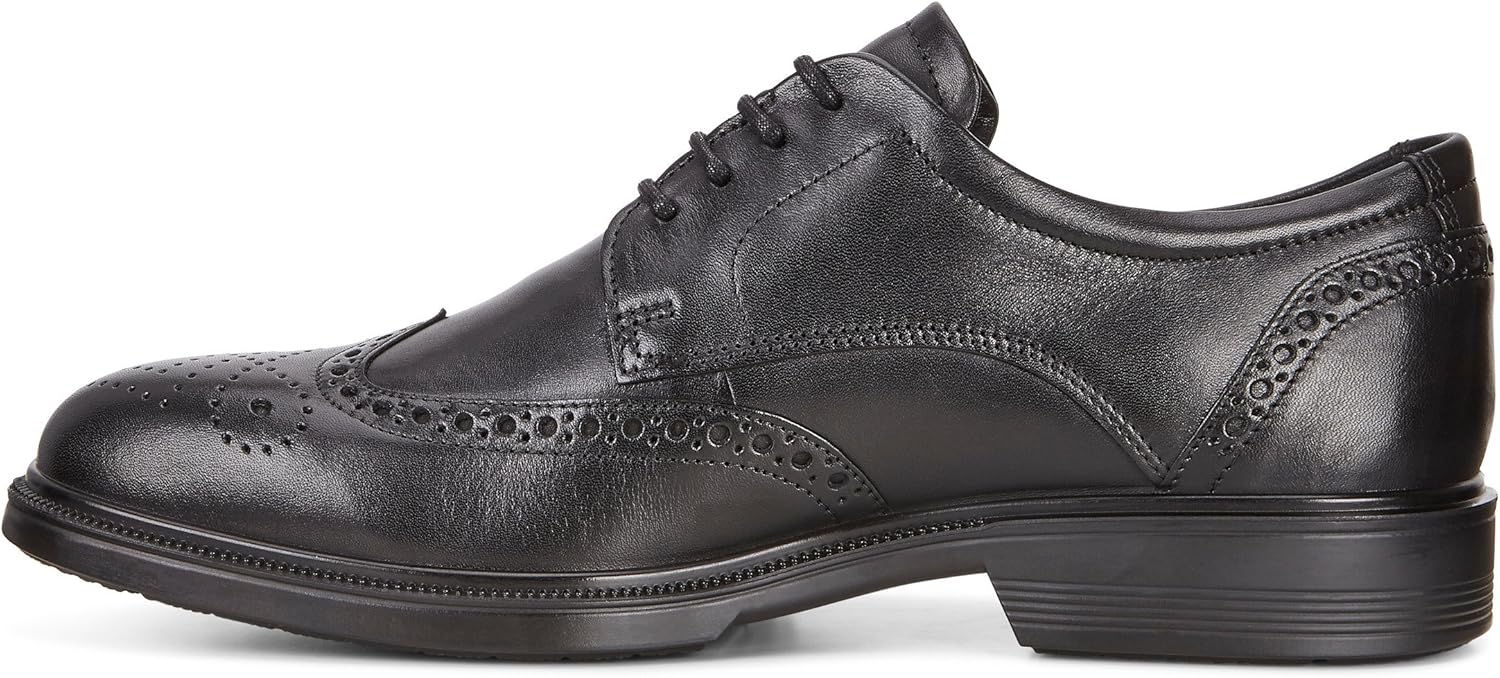 ECCO Men's Lisbon Oxford, Black, 12-12.5