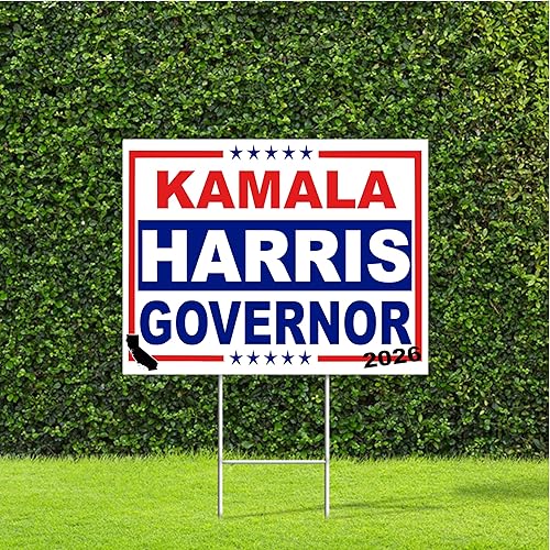 DesignThatSign Kamala Harris 2024 - Letrero de jardĂn (estaca de metal), color rojo y blanco DesignThatSign Kamala Harris 2024 - Letrero de jardĂn (estaca de metal), color rojo y blanco