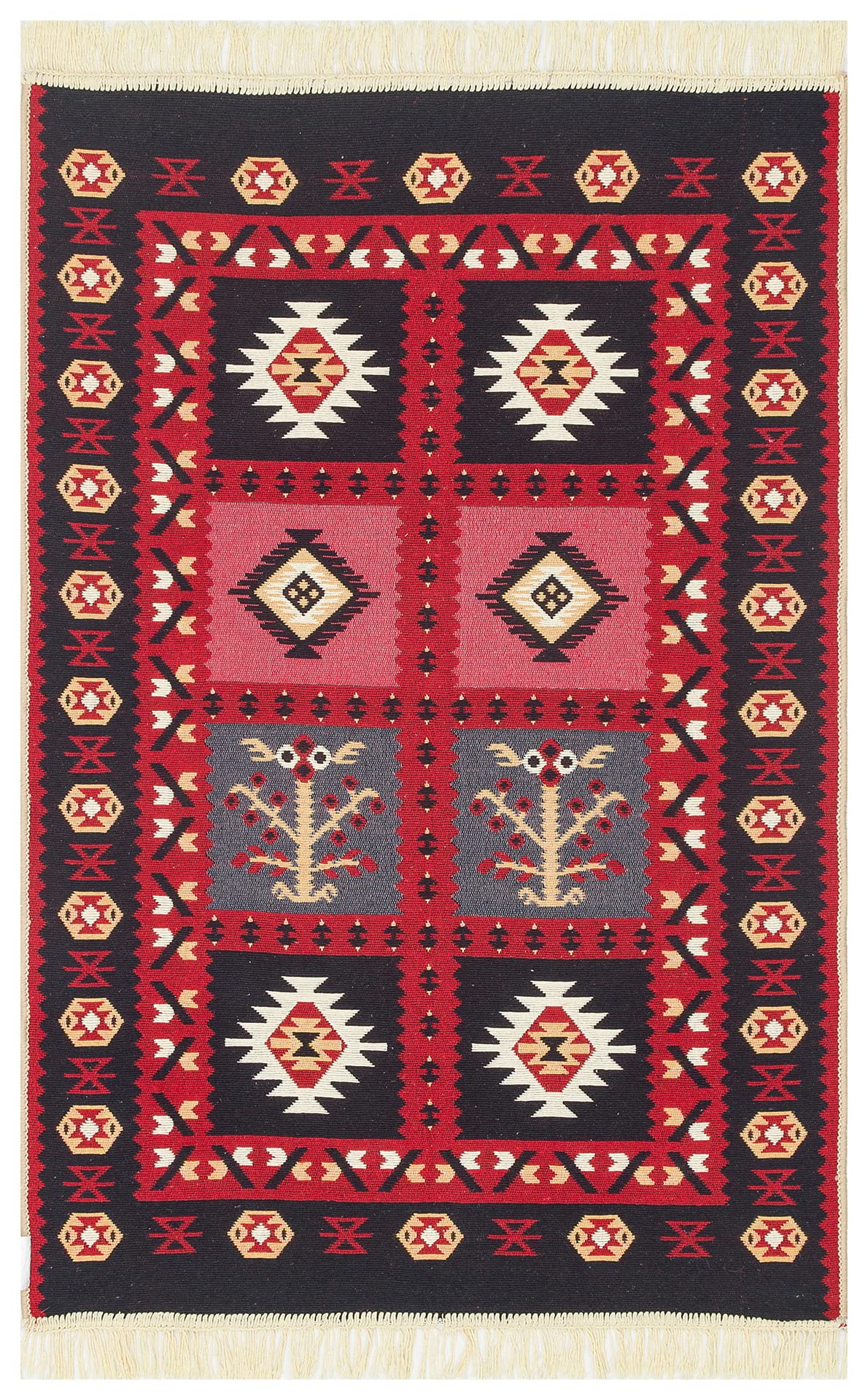 Arya 28 Red 80 x 300 cm tapis de sol d'excellence aux reflets profonds