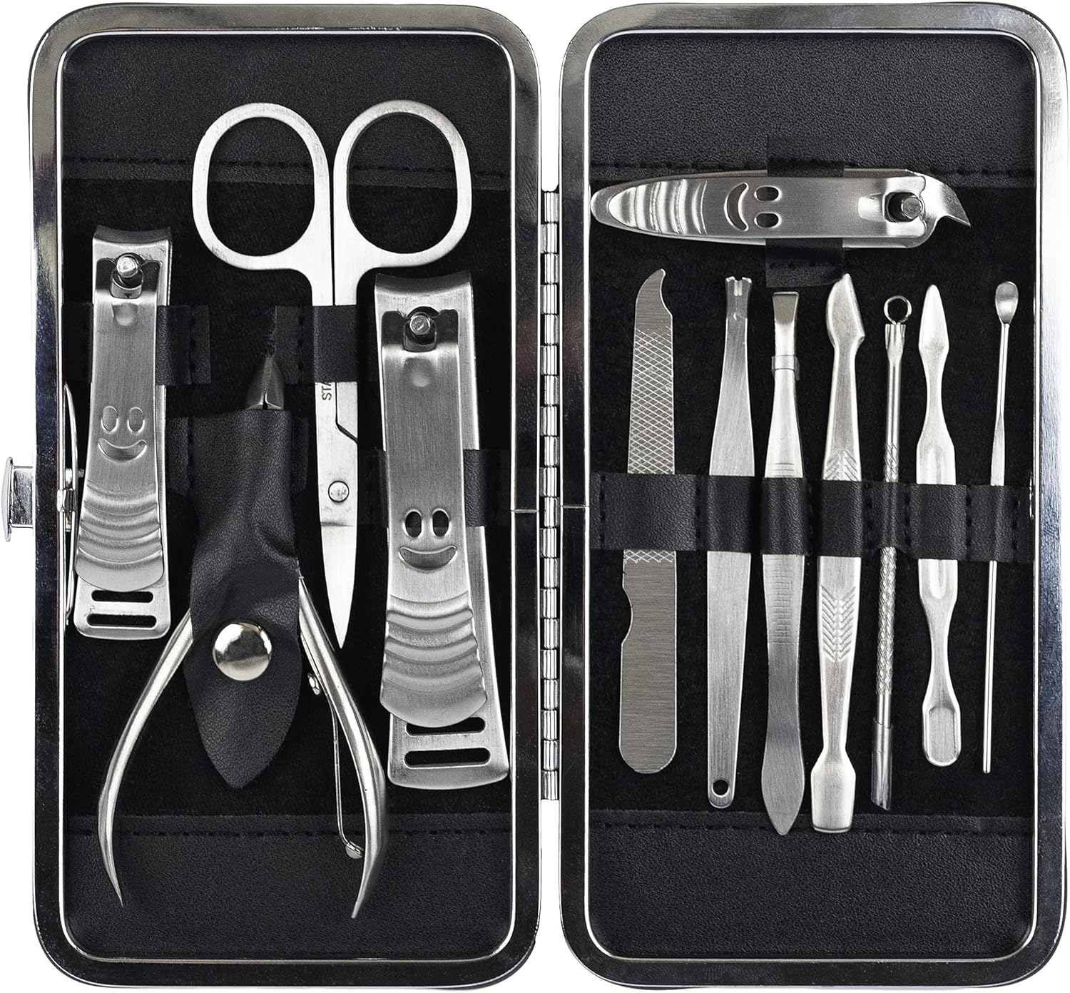 LaRoc Nail Care Manicure Set 12 Piece Professional Nail Clippers Kit