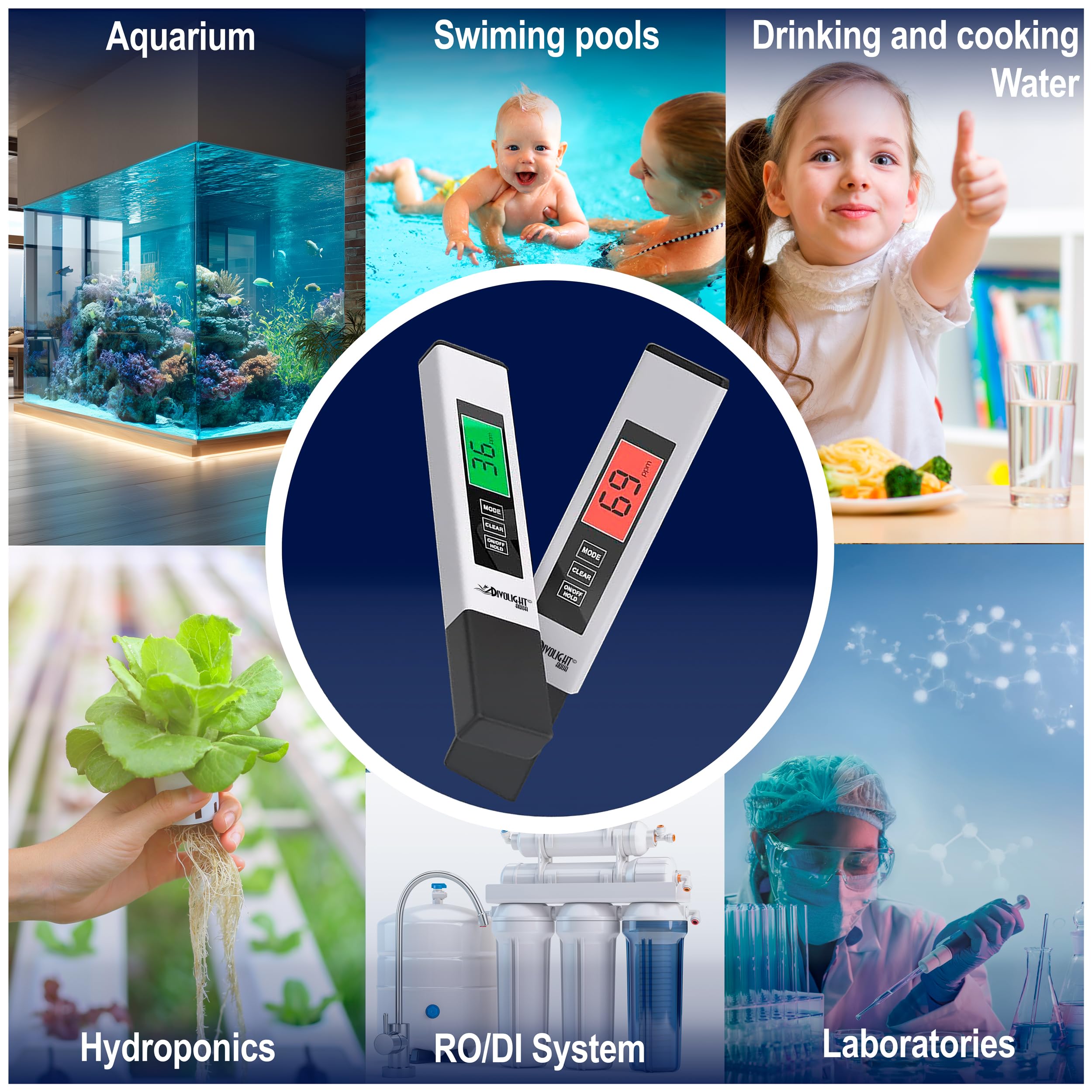 Water Tester, Digital PH Meter with ATC, 4 in 1 pH/EC/TDS/Temperature Meter 0.01 Resolution High Accuracy Pen Type Water Quality Tester for Pools, Drinking Water, Aquariums - image 5