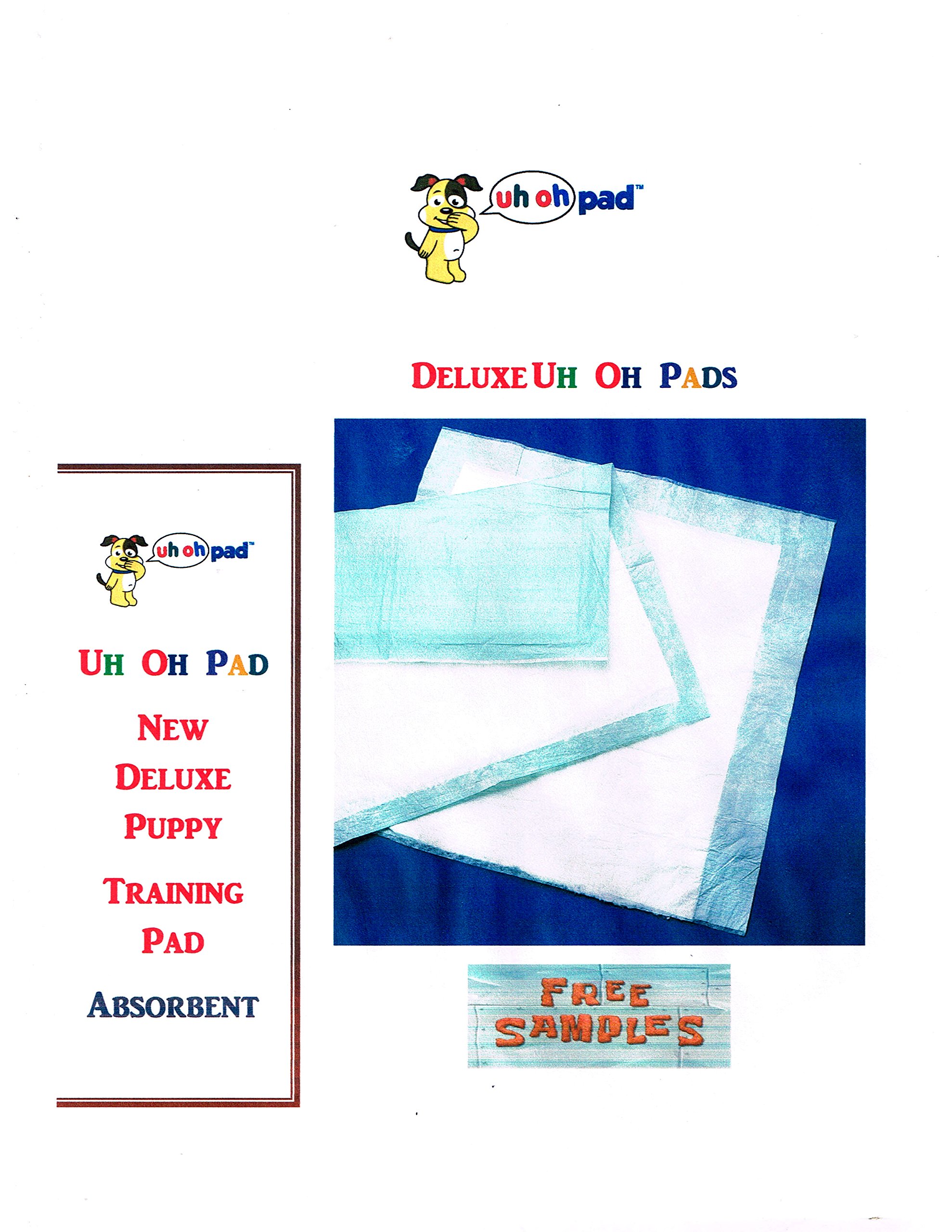 Deluxe Puppy Training Pads 2x Absorbent 300ct 17x24" Oops Pad for Dogs up to 20lbs