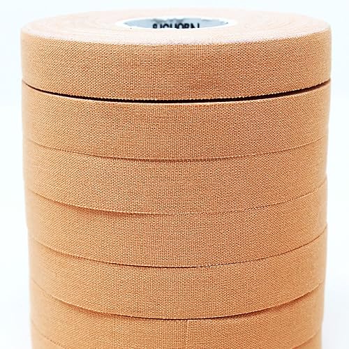 Miniatura 2 de Bighorn Athletics Cinta para dedos de Jiu-Jitsu de competición premium, 8 rollos, material 50% más fuerte, sin residuos (0.5 pulgadas, color nudo)