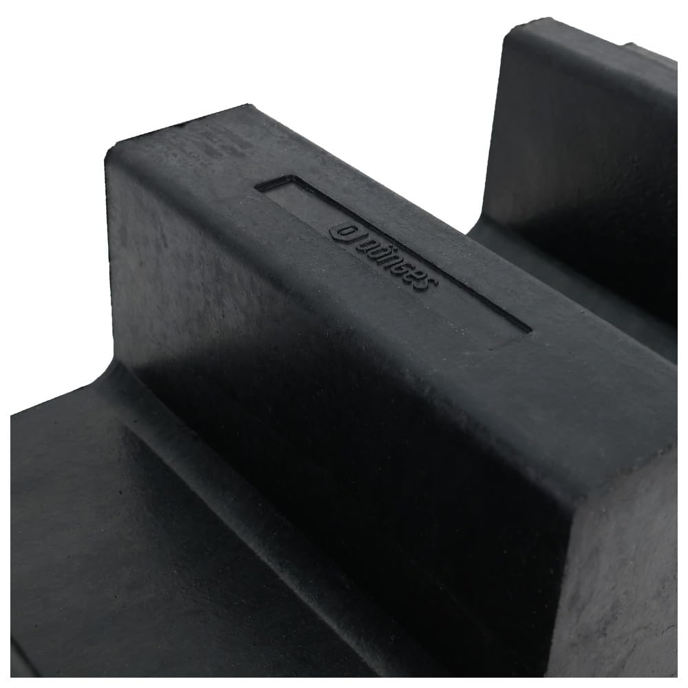 Dönges Gummischlauchbrücke, B, 2 x B, C oder D (Gummibrücke Überfahrhilfe Überfahrschutz Kabelbrücke Schlauchbrücke), aus schwarzem Vollgummi, seitliche Reflexstreifen