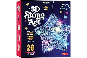 3D String Art Light Up Star Lantern Kids Craft Kit