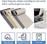 Vista 100 de KING MOUNTAIN - Parche de lona para colocar con la plancha, 3 x 60 pulgadas, parche de reparación de tela 100% de algodón, impermeable; para sofás